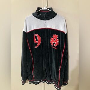 VTG Akademiks Velvet Track Jacket Stadium Division Velour Men's Size XXL